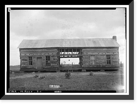 Taylor-Cunningham House (first), Bellevue Road, Rogersville vicinity, Lauderdale County, AL Classic, Antique Poster