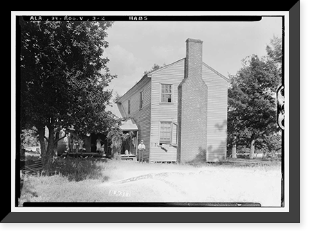 Taylor-Cunningham House (second), Bellevue Road, Rogersville vicinity, Lauderdale County, AL - 2 Classic, Historic Print