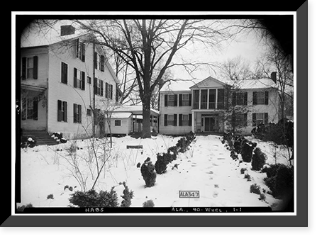 General Joseph Wheeler House, State Highway 20, Wheeler, Lawrence County, AL, Vintage Wall Art