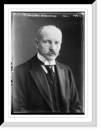 Tschirschky - Bogendorff, portrait bust, Gesetulich geschul..Gesetulich geschul. Classic, Vintage Poster
