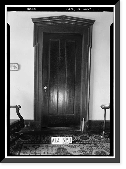 James Ellington House, Oak Bowery Road vicinity, Gold Hill, Lee County, AL - 9, Historic Print
