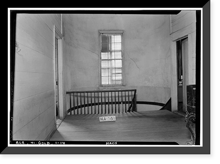 James Ellington House, Oak Bowery Road vicinity, Gold Hill, Lee County, AL - 14, Vintage Print
