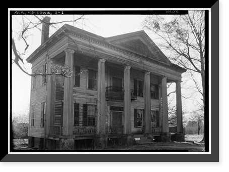 Archibald Tyson House, State Highway 97 (County Road 29), Lowndesboro, Lowndes County, AL Classic, Antique Poster