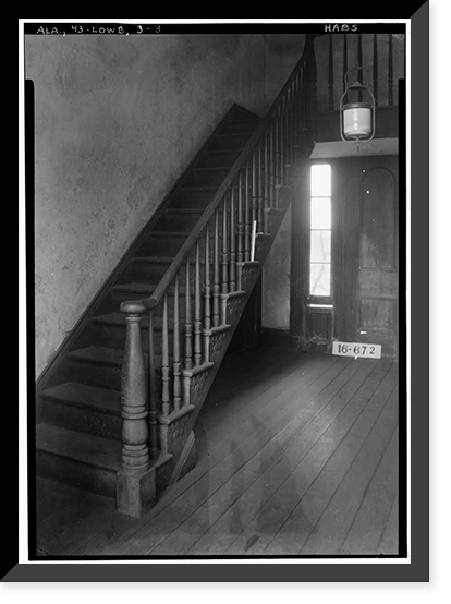 Archibald Tyson House, State Highway 97 (County Road 29), Lowndesboro, Lowndes County, AL - 7, Antique Print