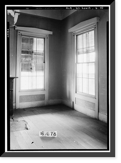 Historic Framed Print, Haygood House, State Highway 97 (County Road 29), Lowndesboro, Lowndes County, AL - 10,  17-7/8" x 21-7/8"