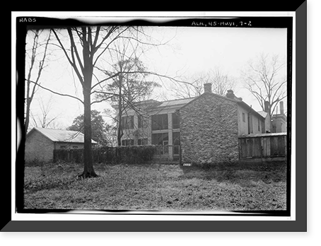 Fearn-Garth House, 517 Franklin Street, Huntsville, Madison County, AL - 2 Classic, Antique Print