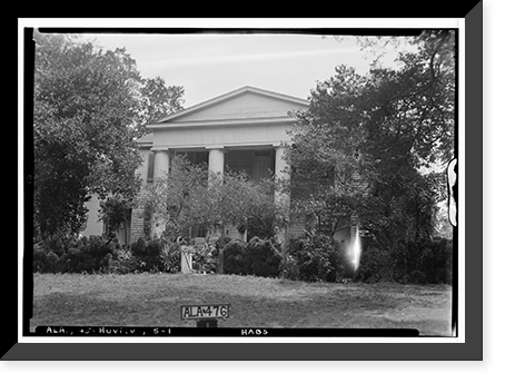 Historic Framed Print, Greenlawn, U.S. Highway 431 (Memorial Parkway), Huntsville vicinity, Madison County, AL,  17-7/8" x 21-7/8"