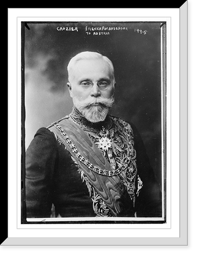 Crozier, French Ambassador to Austria, portrait bust Classic, Antique Wall Art