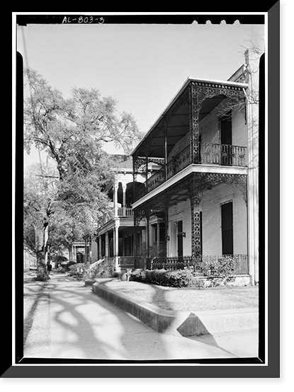 Church Street Block Study, 401-407 Church Street, Mobile, Mobile County, AL - 3 Classic, Antique Wall Art