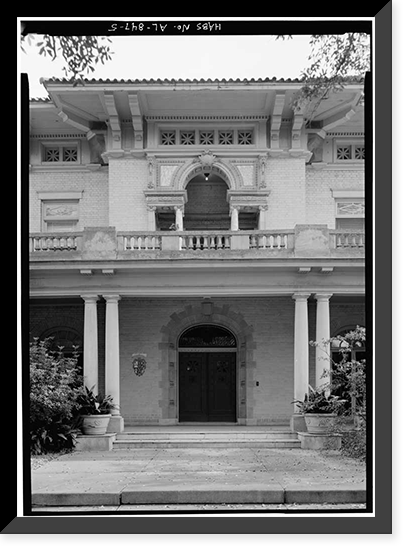 Burgess-Maschmeyer House, 1209 Government Street, Mobile, Mobile County, AL - 5, Historic Reproduction