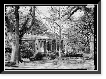 Kruse-Pinkerton House, 300 Chatham Street, Mobile, Mobile County, AL, Antique Poster