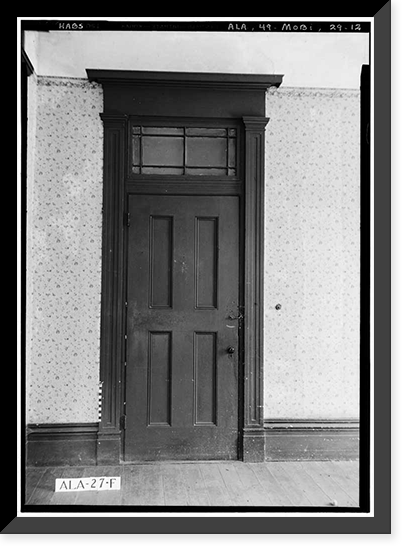 Augustine Ottenstein House, 207-209 North Jackson Street, Mobile, Mobile County, AL - 12, Vintage Print