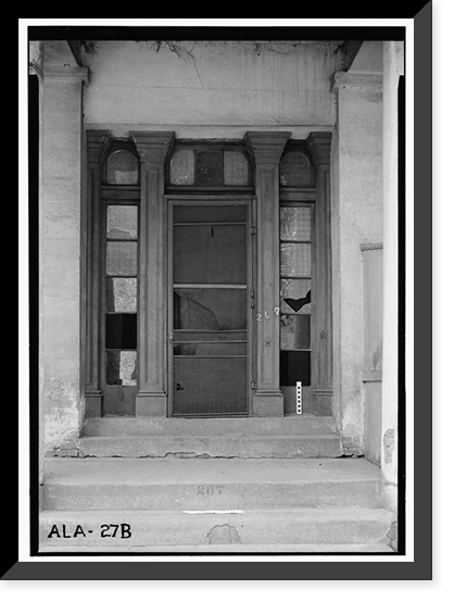 Augustine Ottenstein House, 207-209 North Jackson Street, Mobile, Mobile County, AL - 22, Antique Print