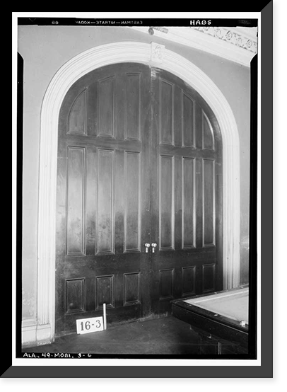 Jonathan Emanuel House, 251 Government Street, Mobile, Mobile County, AL - 6, Historic Print