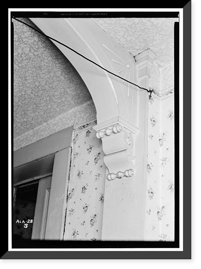 Historic Framed Print, DuMont House, 157 Church Street, Mobile, Mobile County, AL - 16,  17-7/8" x 21-7/8"