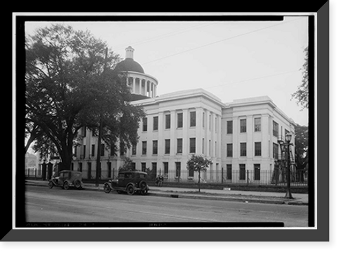 Historic Framed Print, Barton Academy, Government Street, Mobile, Mobile County, AL,  17-7/8" x 21-7/8"