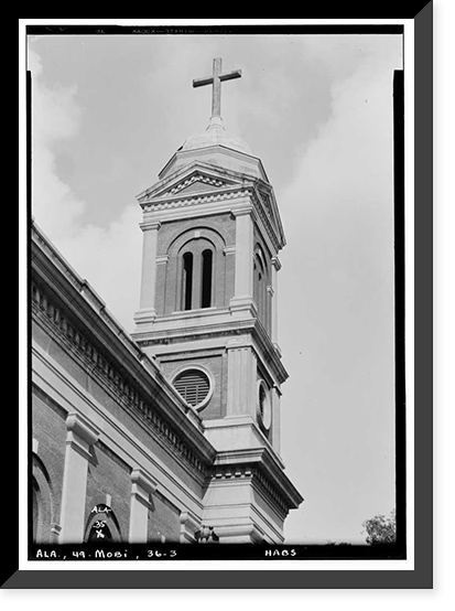 Cathedral of the Immaculate Conception, South Claiborne Street, Mobile, Mobile County, AL - 3, Historic Reproduction