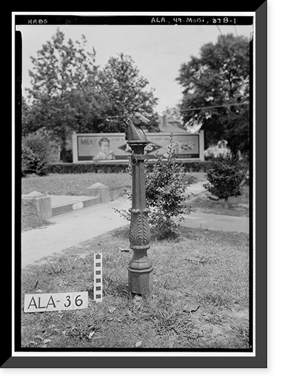 Iron Hitching Posts, Various Mobile locations, Mobile, Mobile County, AL, Historic Reproduction