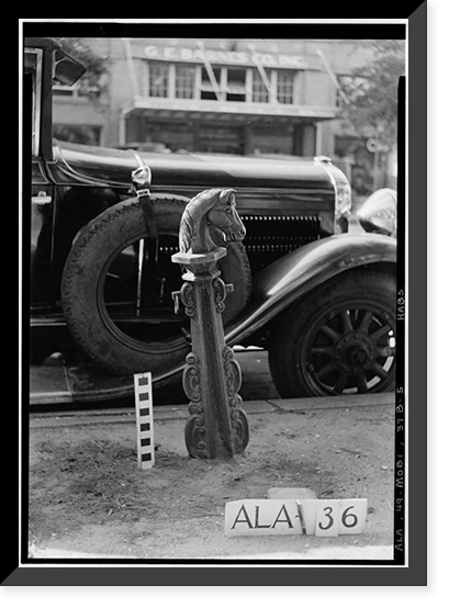 Iron Hitching Posts, Various Mobile locations, Mobile, Mobile County, AL - 5, Vintage Print