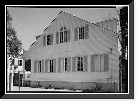 Bishop Michael Portier House, 307 Conti Street, Mobile, Mobile County, AL - 19, Antique Poster