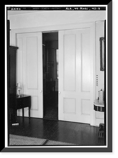 Historic Framed Print, Ludlow House, 1113 Church Street, Mobile, Mobile County, AL - 8,  17-7/8" x 21-7/8"