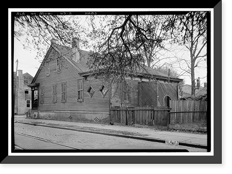 Middleton-Creole House, 13 North Cedar Street, Mobile, Mobile County, AL - 2, Antique Wall Art