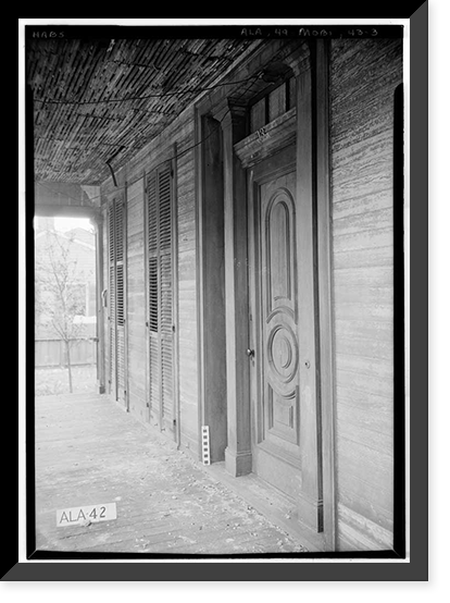 Middleton-Creole House, 13 North Cedar Street, Mobile, Mobile County, AL - 3, Historic Print
