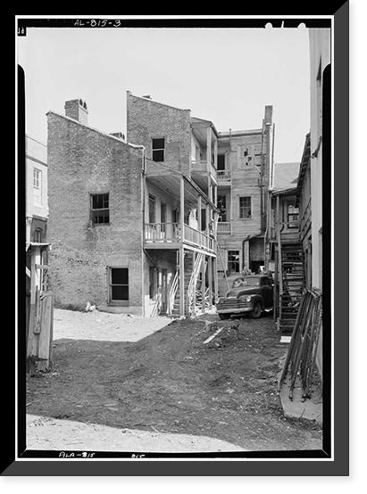 Dr. Ludolph Parmly Houses, 303-305-307 Conception Street, Mobile, Mobile County, AL - 4, Historic Print