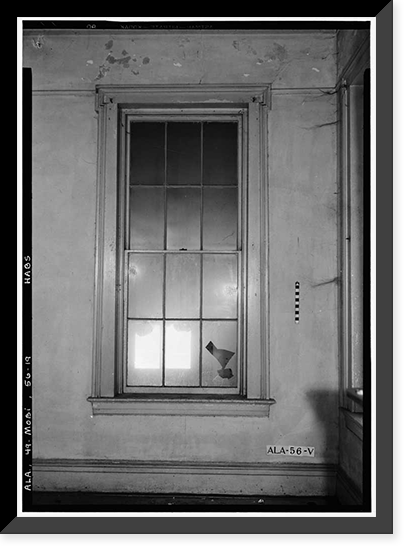 Historic Framed Print, Horta-Semmes House & Fence, 802 Government Street, Mobile, Mobile County, AL - 19,  17-7/8" x 21-7/8"