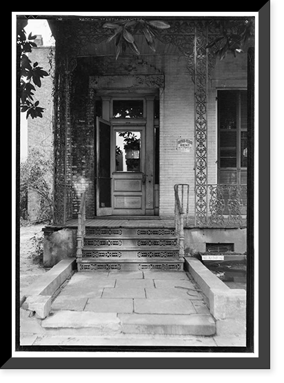 Horta-Semmes House & Fence, 802 Government Street, Mobile, Mobile County, AL - 24, Vintage Poster