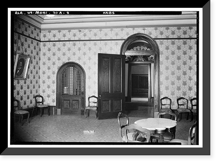 Historic Framed Print, Convent of the Visitation, Section B, Spring Hill Avenue, Mobile, Mobile County, AL - 8,  17-7/8" x 21-7/8"