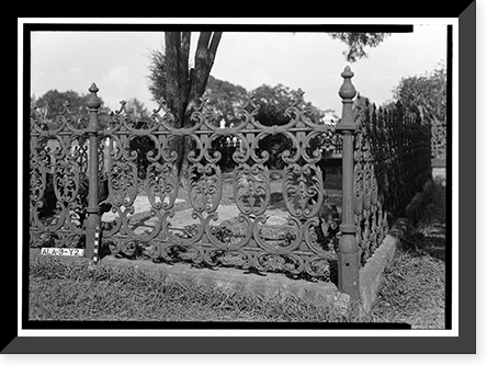 Magnolia Cemetery (Ironwork), Virginia Street, Mobile, Mobile County, AL - 29, Antique Poster