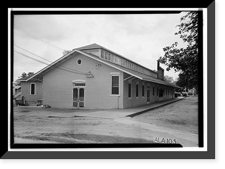 Mount Vernon Arsenal, Old Mess Hall, Old Saint Stephens Road (County Road 96), Mount Vernon, Mobile County, AL, Vintage Print