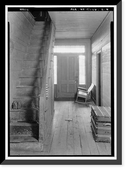 Nelias Fall House, County Road 96 (Old Saint Stephens Road), Mount Vernon, Mobile County, AL - 4, Vintage Print