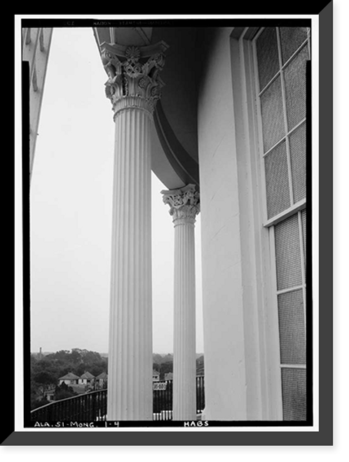 Historic Framed Print, Alabama State Capitol, Dexter Avenue, Montgomery, Montgomery County, AL - 4,  17-7/8" x 21-7/8"