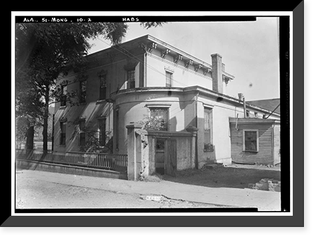 Harris-Smith House, Church & Catoma Streets, Montgomery, Montgomery County, AL - 2, Vintage Print