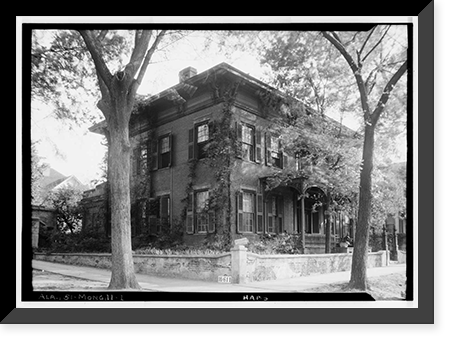 Bibb-Goldthwaithe-Arrington House, 203 Church Street, Montgomery, Montgomery County, AL, Antique Wall Art