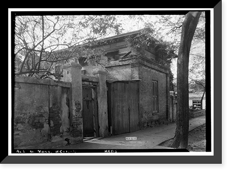 Bibb-Goldthwaithe-Arrington House, 203 Church Street, Montgomery, Montgomery County, AL - 25 Classic, Antique Print