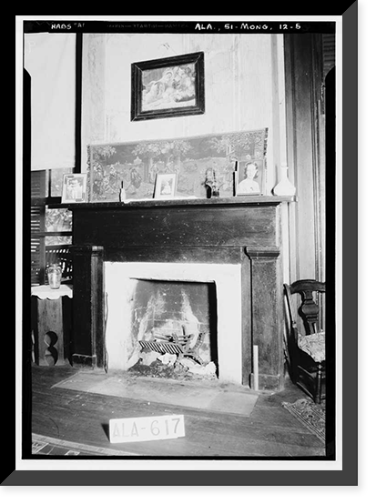 Fitzpatrick-Saffold House, 442 South McDonough Street, Montgomery, Montgomery County, AL - 5, Antique Print