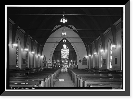 St. John's Episcopal Church, 113 Madison Avenue, Montgomery, Montgomery County, AL - 2 Classic, Antique Wall Art