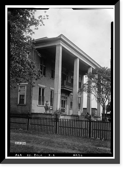 Rhea-Burleson-McEntire House, 120 Sycamore Street, Decatur, Morgan County, AL - 2, Antique Poster