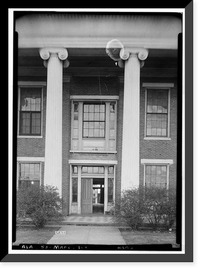 Perry County Court House, Square bounded by State Highway 5, Main Street, Gr, Marion, Perry County, AL - 8, Vintage Wall Art