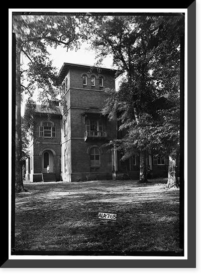 Historic Framed Print, Kenworthy Hall, State Highway 14 (Greensboro Road), Marion, Perry County, AL - 2,  17-7/8" x 21-7/8"