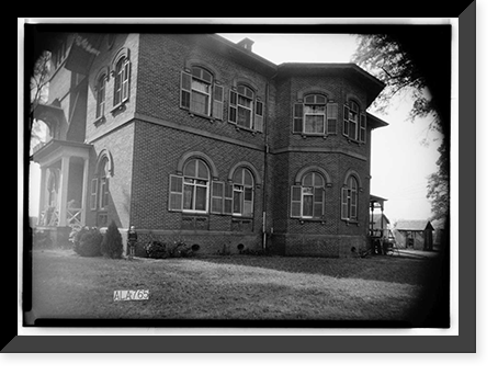 Historic Framed Print, Kenworthy Hall, State Highway 14 (Greensboro Road), Marion, Perry County, AL - 6,  17-7/8" x 21-7/8"