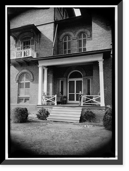 Historic Framed Print, Kenworthy Hall, State Highway 14 (Greensboro Road), Marion, Perry County, AL - 8,  17-7/8" x 21-7/8"