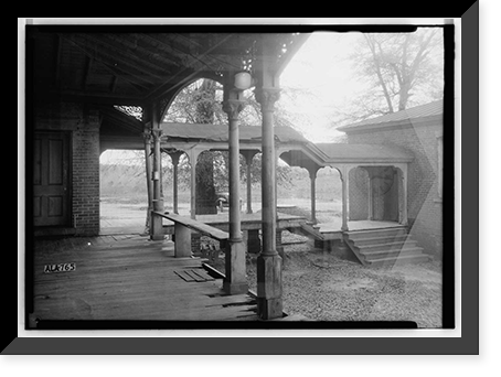 Historic Framed Print, Kenworthy Hall, State Highway 14 (Greensboro Road), Marion, Perry County, AL - 21,  17-7/8" x 21-7/8"