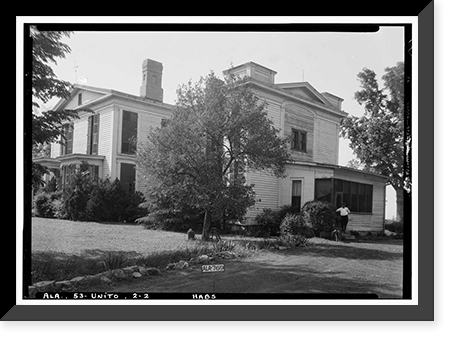 Historic Framed Print, Westwood, Water Avenue (State Highway 61), Uniontown, Perry County, AL - 2,  17-7/8" x 21-7/8"