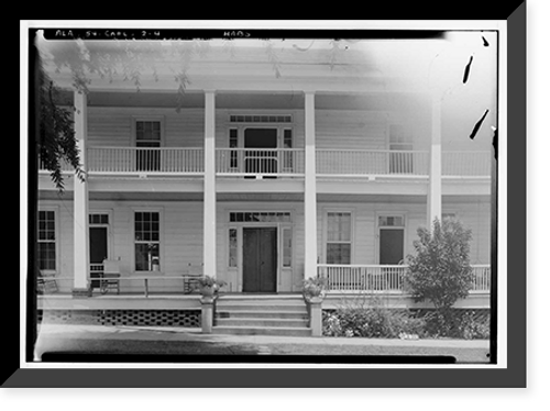 Historic Framed Print, Phoenix Hotel, Phoenix Street, Carrollton, Pickens County, AL - 4,  17-7/8" x 21-7/8"