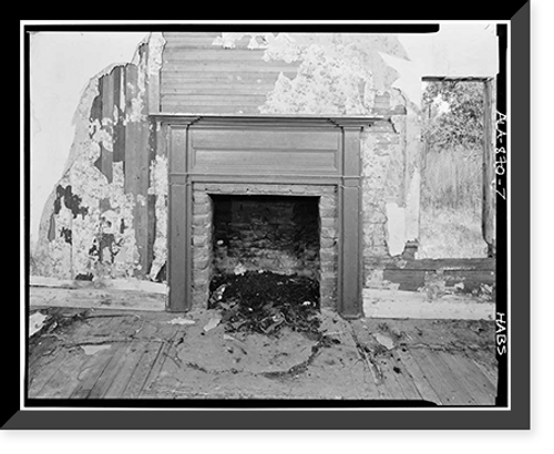 Historic Framed Print, Will Boykin House, State Route 32 & County Route 1 vicinity, Memphis, Pickens County, AL - 7,  17-7/8" x 21-7/8"