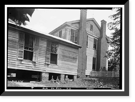 Doctor Wilkins House, State Highways 14 & 86 vicinity, Pickensville, Pickens County, AL - 2, Vintage Poster